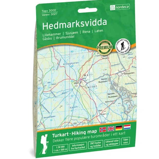 Hedmarksvidda Nordeca Topo 1:50 000 3027