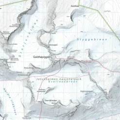 Høgruta Calazo Høyfjellskart 1:25 000 Jotunheime
