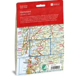 Hjelmeland Nordeca Norge 1:50 000 10016