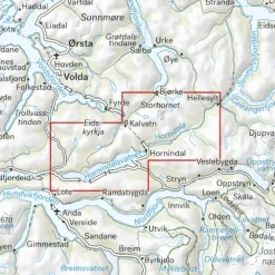 Hornindal Calazo Høyfjellskart 1:25 000