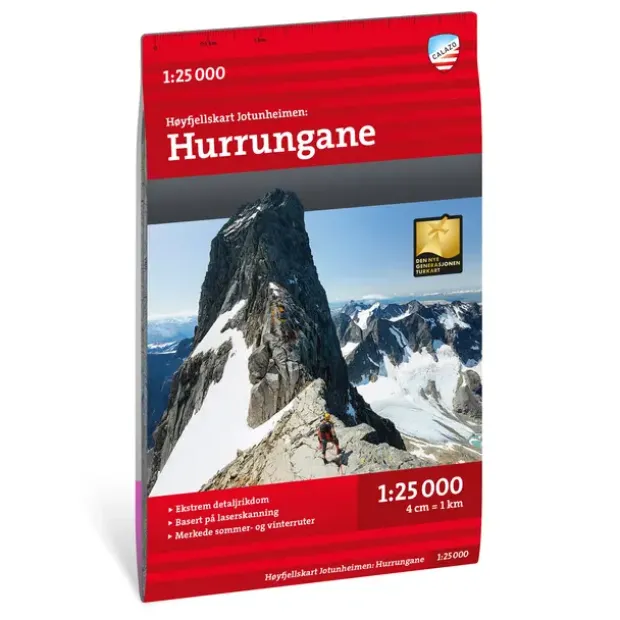 Hurrungane Calazo Høyfjellskart 1:25 000 Jotunheime