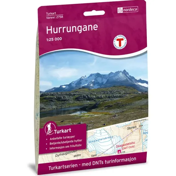 Hurrungane Nordeca Turkart 1:25 000 2758
