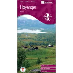 Høyanger aust Nordeca Turkart 1:50 000 2816