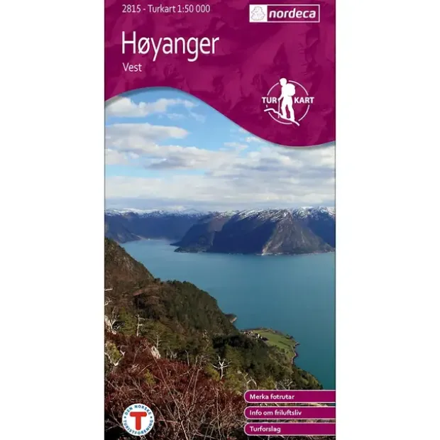 Høyanger vest Nordeca Turkart 1:50 000 2815