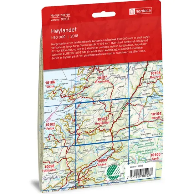 Høylandet Nordeca Norge 1:50 000 10103