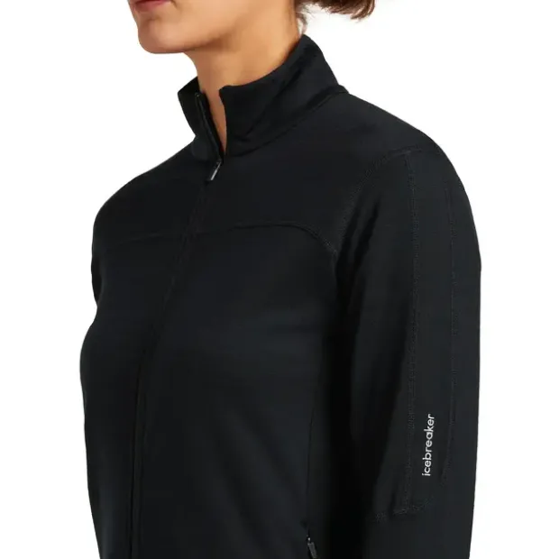 Jakke til dameIcebreaker Merino Realfleece Zip W 001