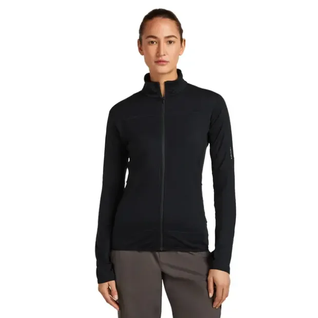 Jakke til dameIcebreaker Merino Realfleece Zip W 001