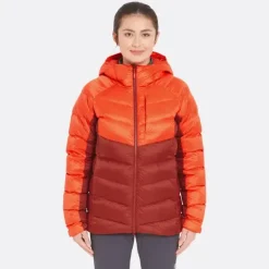 Jakke til dameRab Glaceon Pro Jacket W RedGrapefruit