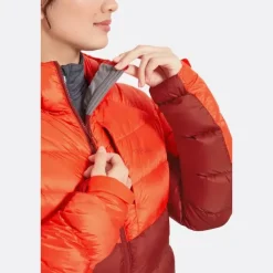 Jakke til dameRab Glaceon Pro Jacket W RedGrapefruit