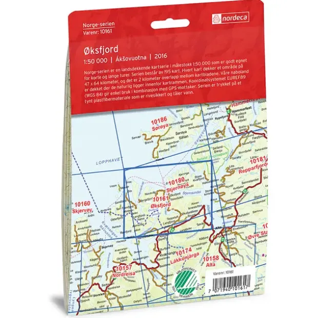 Øksfjord Nordeca Norge 1:50 000 10161