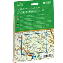 Langsua Nasjonalpark Nordeca Topo 1:50 000 3002