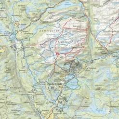 Langsua Nasjonalpark Spåtind Calazo Turkart 1:50 000