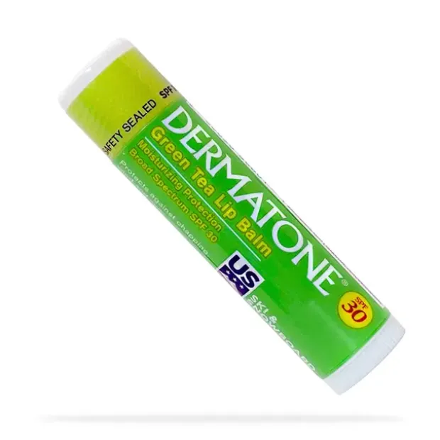 Lepomade med solfaktor 30 Dermatone GreenTea Lip Balm 30