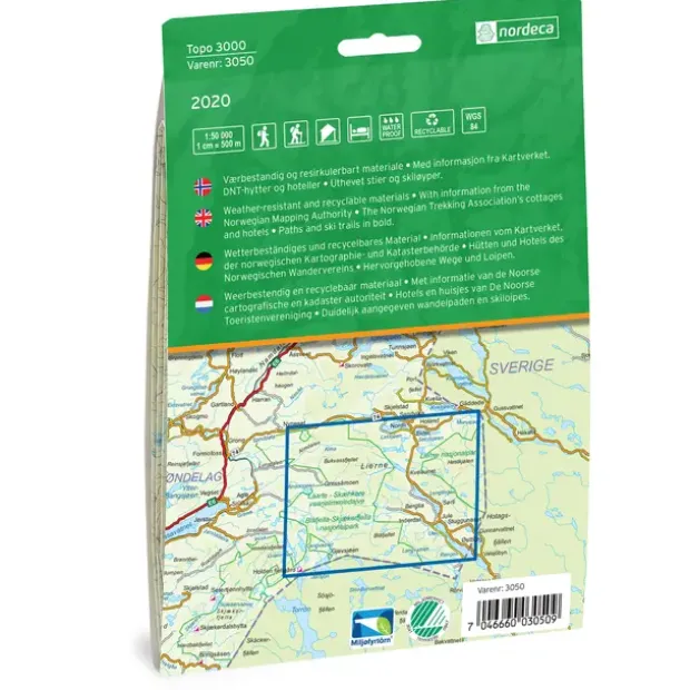 Lierne Nordeca Topo 1:50 000 3050