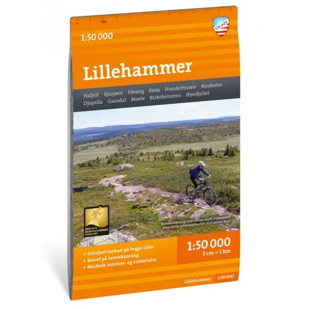 Lillehammer Calazo Turkart 1:50 000