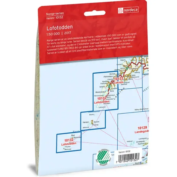 Lofotodden Nordeca Norge 1:50 000 10132