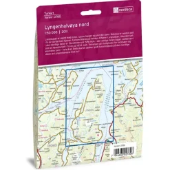Lyngenhalvøya nord Nordeca Turkart 1:50 000 2780