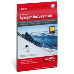 Lyngenhalvøya sør Calazo Høyfjellskart 1:25 000