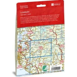Lysebotn Nordeca Norge 1:50 000 10009
