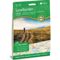 Lysefjorden Nordeca Topo 1:50 000 3003