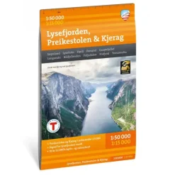 Lysefjorden Preikestolen Kjerag Calazo Turkart 1:50 000
