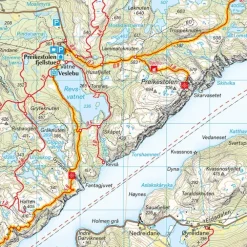 Lysefjorden Preikestolen Kjerag Calazo Turkart 1:50 000