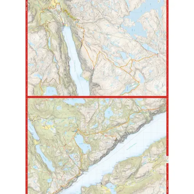 Lysefjorden Preikestolen Kjerag Calazo Turkart 1:50 000