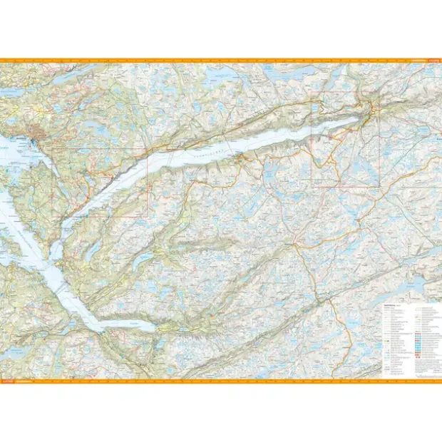 Lysefjorden Preikestolen Kjerag Calazo Turkart 1:50 000