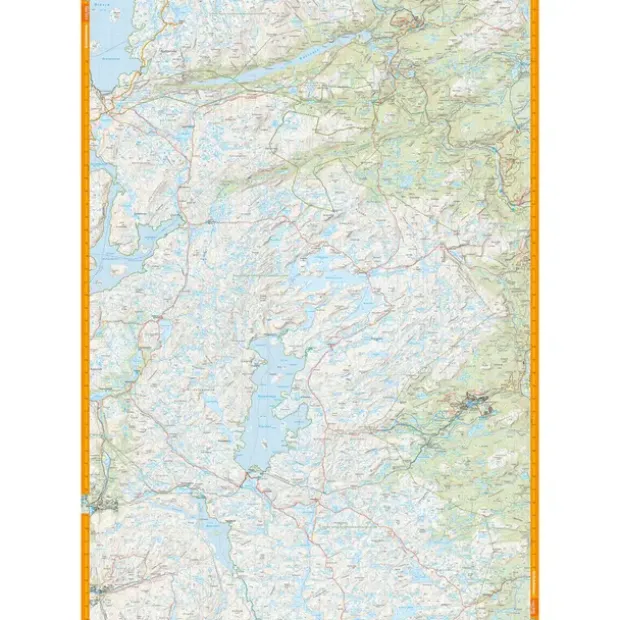Lyseheiane Sirdalsheiane Setesdal Vesthe Calazo Turkart 1:50 000