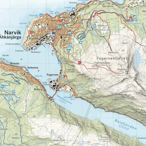 Narvik Calazo Turkart 1:50 000