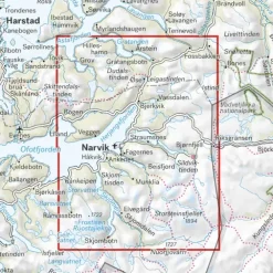 Narvik Calazo Turkart 1:50 000