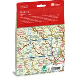 Nesbyen Nordeca Norge 1:50 000 10041