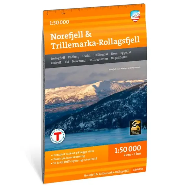 Norefjell Trillemarka–Rollagsfjell Calazo Turkart 1:50 000