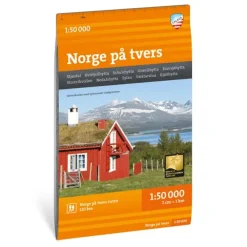 Norge på tvers Calazo Turkart 1:50 000