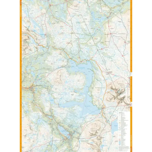 Norge på tvers Calazo Turkart 1:50 000