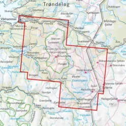 Norge på tvers Calazo Turkart 1:50 000