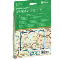 Nærøyfjorden Nordeca Topo 1:50 000 3038