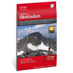 Okstindan Calazo Høyfjellskart 1:25 000