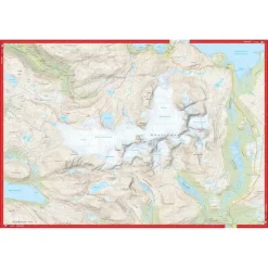 Okstindan Calazo Høyfjellskart 1:25 000
