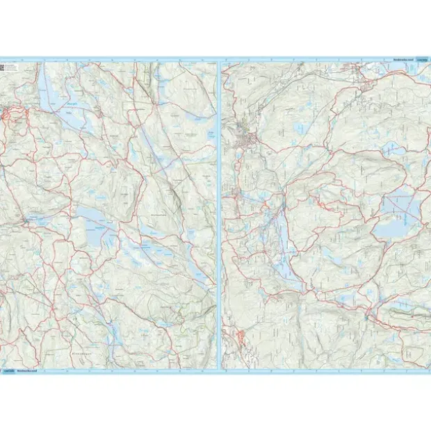 Oslo Nordmarka nord Calazo Løypekart 1:20 000