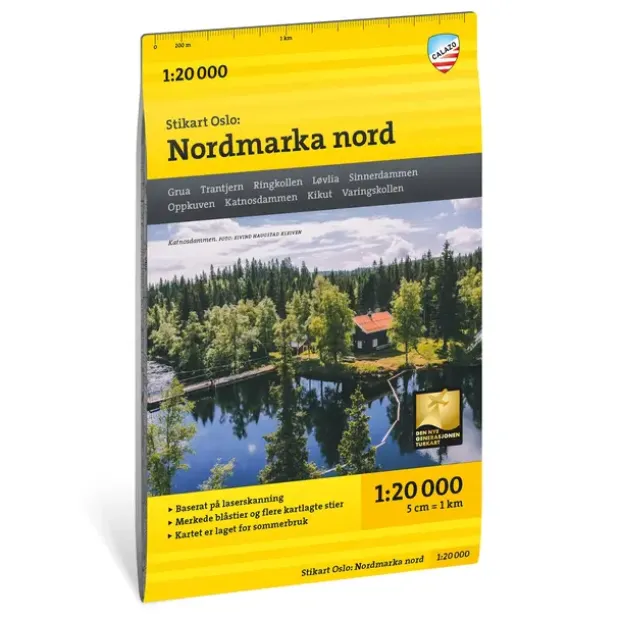 Oslo Nordmarka nord Calazo Stikart 1:20 000