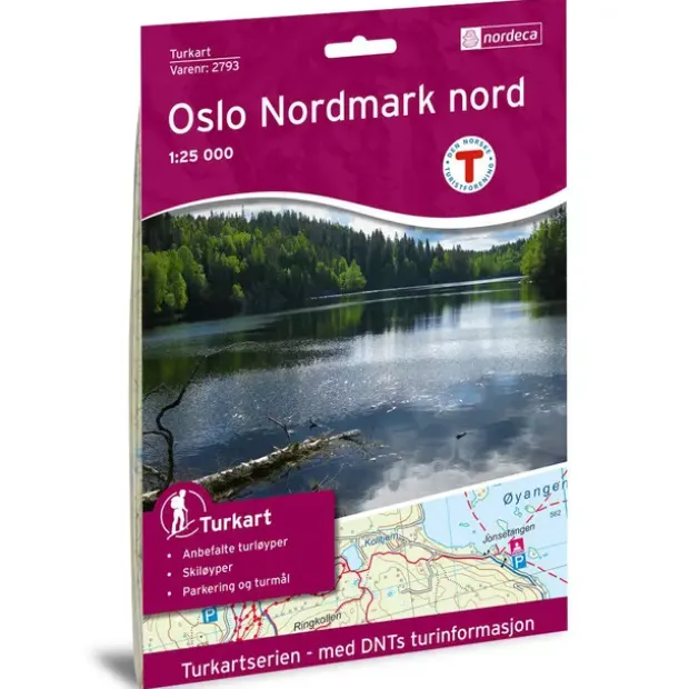 Oslo Nordmark nord Nordeca Turkart 1:25 000 2793