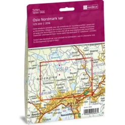 Oslo Nordmark sør Nordeca Turkart 1:25 000 2826