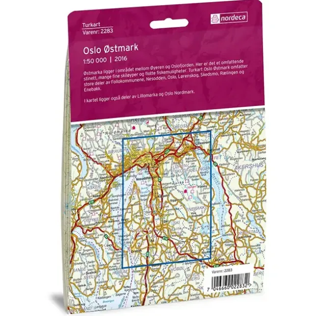 Oslo Østmark Nordeca Turkart 1:50 000 2283