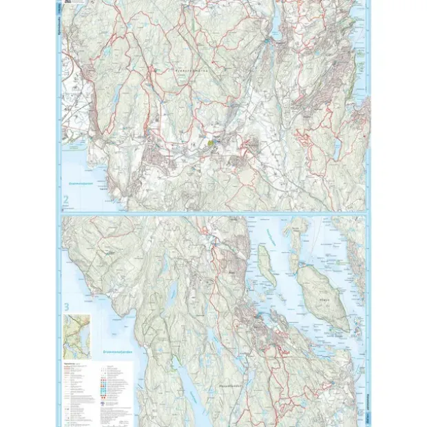Oslo Vestmarka Calazo Løypekart 1:20 000