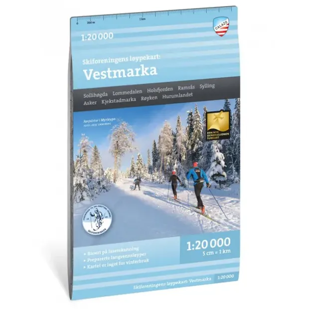 Oslo Vestmarka Calazo Løypekart 1:20 000