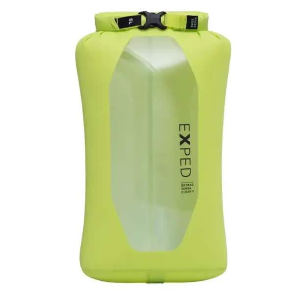 Pakkpose 5 liter Exped Drybag Versa Clear 5 Lime