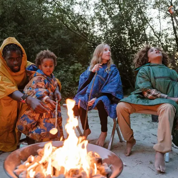 Poncho til barn 5–10 år Thermarest Honcho Poncho Kids SpacePrint