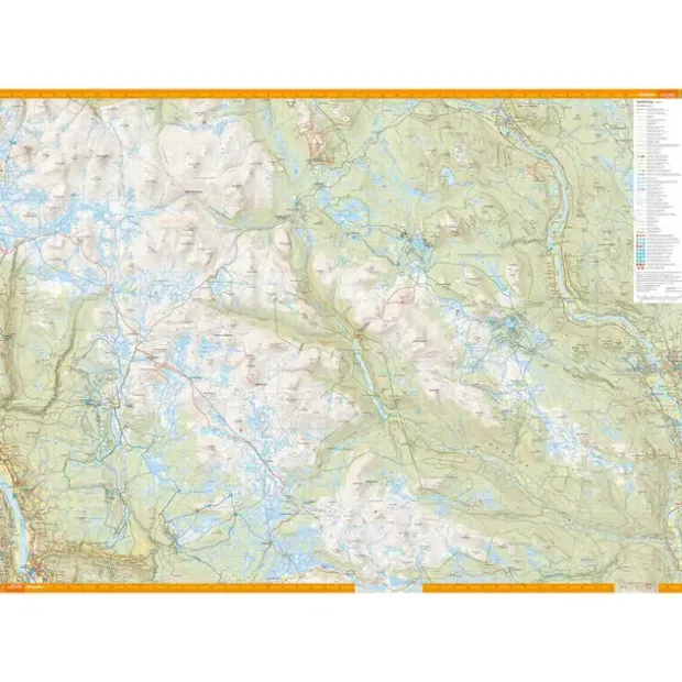 Ringebu Venabygdsfjellet Calazo Turkart 1:50 000