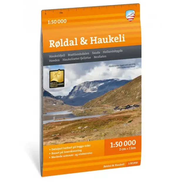 Røldal Haukeli Calazo Turkart 1:50 000